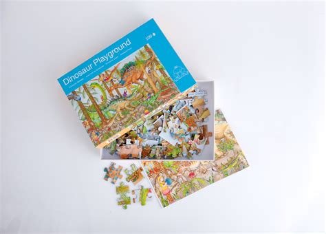 Cardboard Jigsaw Puzzle  Dinosaur Playground