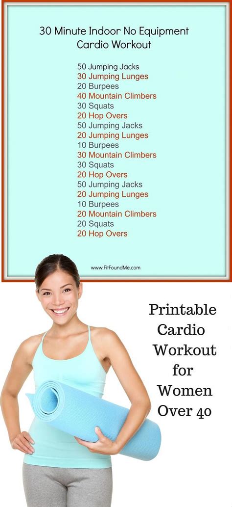 Cardio workout for losing weight for women over 40 and ...