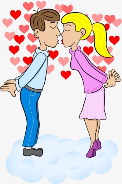 Caricatura De Pareja Amor Cartoon Par Amor Imagen PNG para Descarga ...