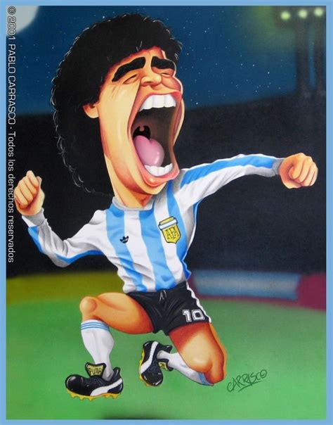 Caricaturas Argentinas – Diego Maradona  | Pablo Carrasco | Caricaturas ...