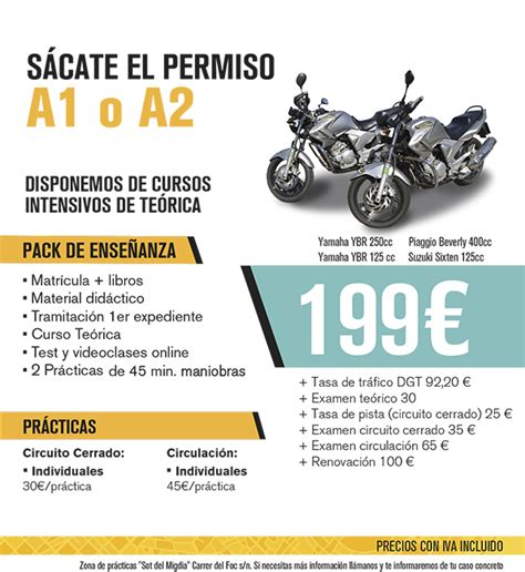 Carnet de Moto A1 y A2 en Barcelona – Autoescuela Canyelles