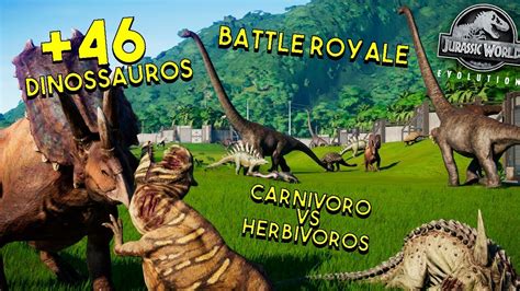 Carnívoros vs Herbívoros +46 DINOSSAUROS!! | Jurassic ...