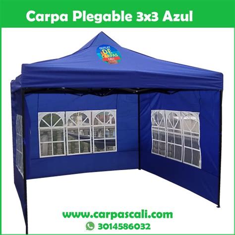Carpas plegables 3x3 economica color azul | Carpa, Toldos parasoles ...