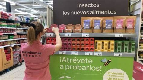 Carrefour pone a la venta alimentos elaborados con insectos