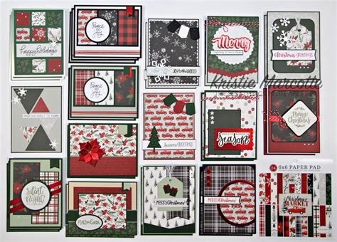 Carta Bella’s Christmas Market – 31 cards from one 6×6 ...
