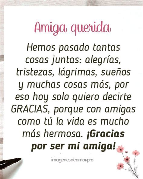 Carta para agradecerle a una amiga | Frases para amigas especiales ...