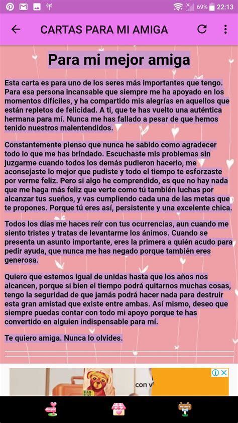 Carta Para Mi Mejor Amiga | Amigos A Distancia, Mejores | Amigos a ...