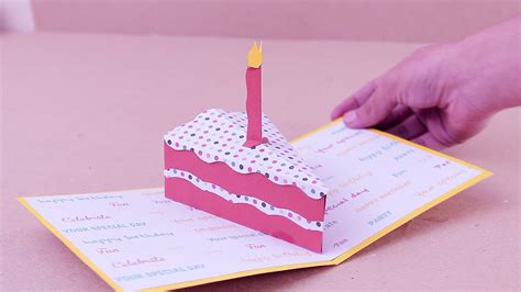 Carta Pop up Mini Cake / Jeguridos | Hacer tarjetas de ...