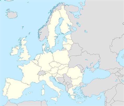 Carte d Europe vierge ou détaillée avec capitales   Carte ...