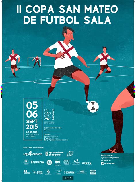 Cartel del II Torneo San Mateo de Fútbol Sala de Logroño ...