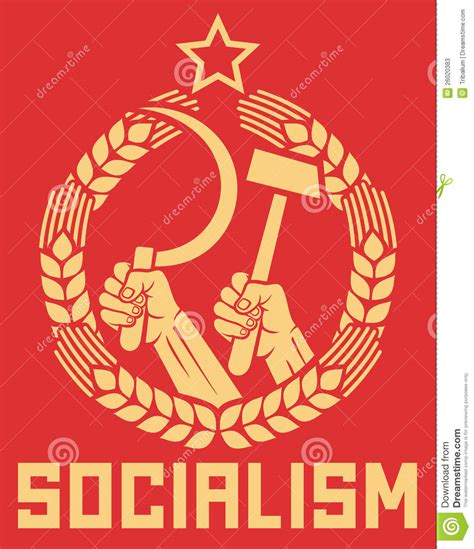 Cartel del socialismo ilustración del vector. Ilustración de socialismo ...