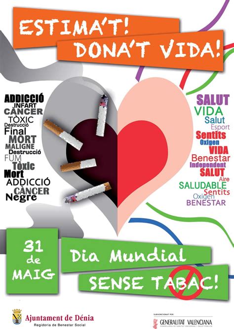 Cartel Día Mundial Sin Tabaco 2016   Dénia.com