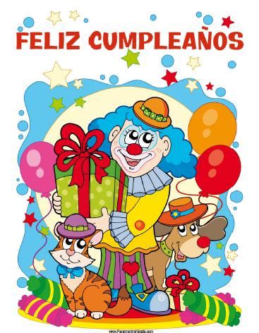 Carteles de feliz cumpleaños para imprimir   Imagui