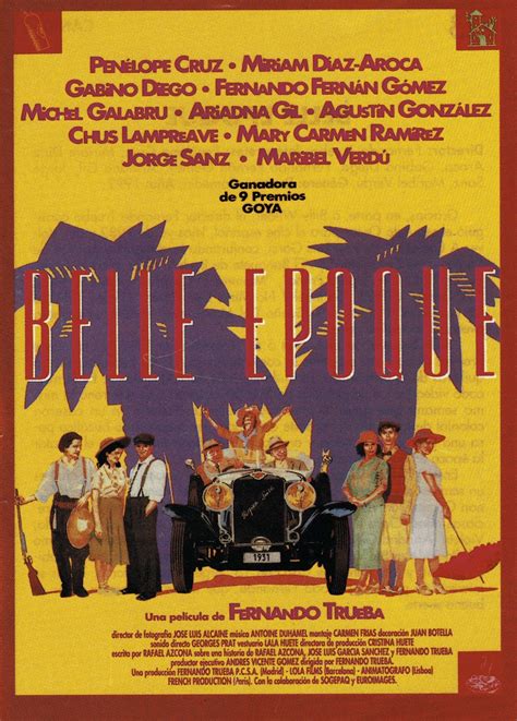 Cartells de cine: 213 Belle epoque 1992