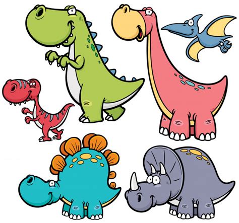 Cartoon dinosaur character Vector | Premium Download