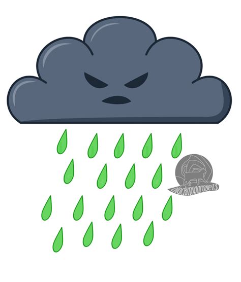 Cartoon Rainy Cloud | Free download on ClipArtMag