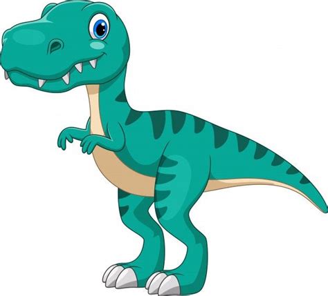 Cartoon tyrannosaurus | Premium Vektor | Dinosaur images, Cartoon ...