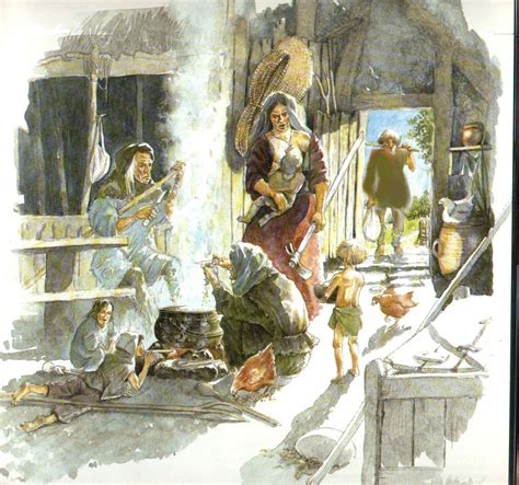 Casa agrícola en la Edad Media – Cuadros