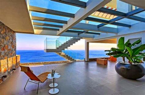 Casa de playa en Isla Creta con impresionantes vistas al mar Egeo ...