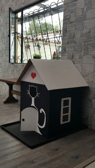 Casa para gatos elaborada con caja de carton | DECORACION ...