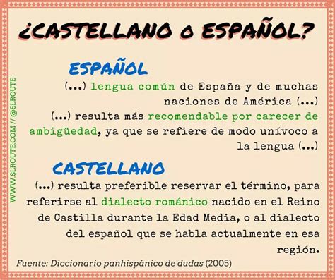 Castellano vs español