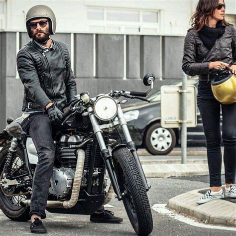 Casual, Well Dressed   .:Casual Male Fashion... | Triumph cafe racer ...