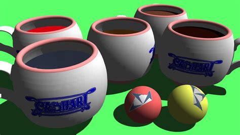 CASUARI Mugs and Table Tennis Balls | 3D Warehouse