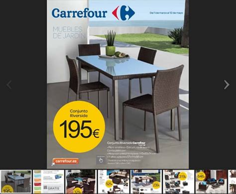 Catálogo Carrefour especial muebles de jardín 2013