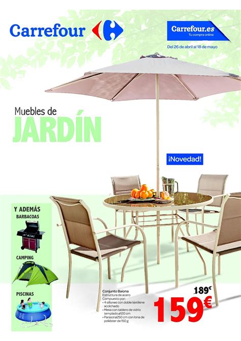 Catálogo Carrefour muebles de jardín verano 2016 ...