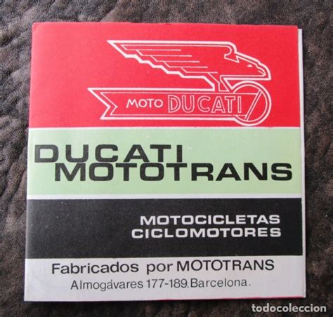 catalogo ducati mototrans 50 cadet junior mini   Comprar Catálogos ...