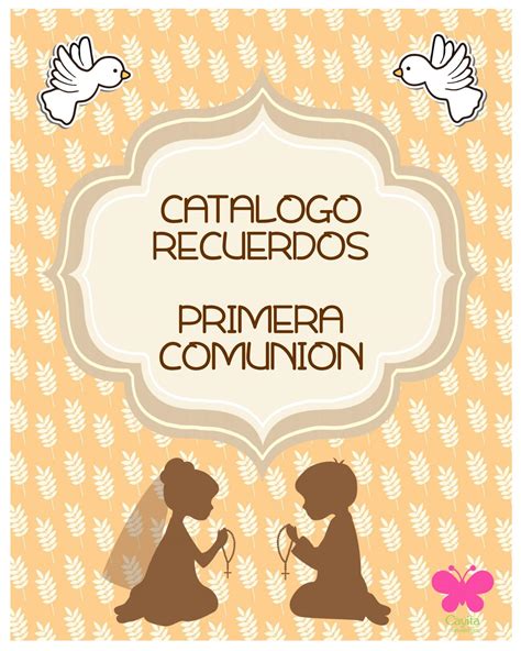 CATALOGO RECUERDOS PRIMERA COMUNION by Cayita diseños y ...