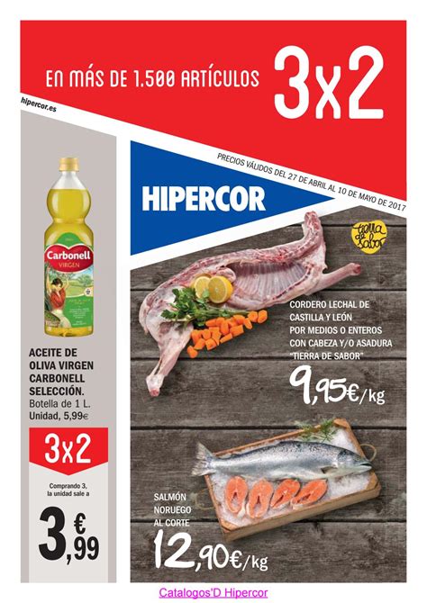 Catalogosd hipercor 3x2 27 4 2017 by Revistas En linea Issuu