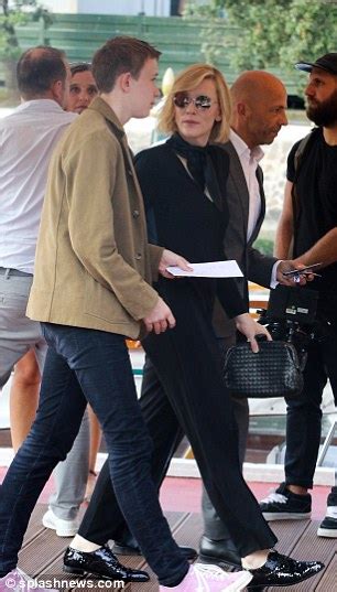 Cate Blanchett, 49, steps out with her son Dashiell, 16 ...