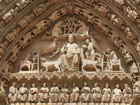 Catedral Burgos, tímpano de la puerta del sarmental,  1235 ...