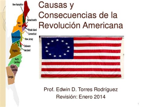Causas y Consecuencias de la Revolución Norteamericana