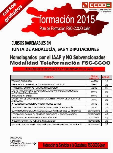 CCOO Justicia Jaen: PLAN DE FORMACIÓN IAAP HOMOLOGADOS NO ...