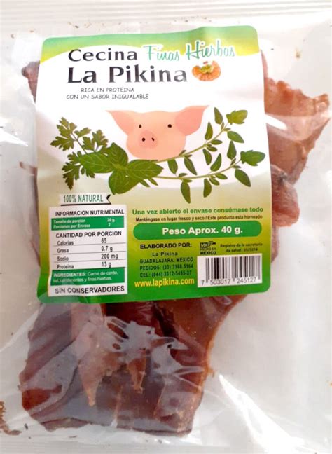 Cecina de cerdo hecha a las finas hierbas 40gm | LA PIKINA ...