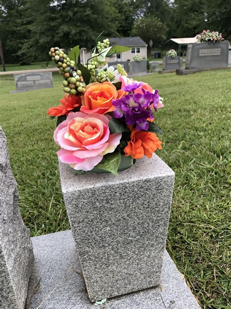 Cemetery flower arrangement for my grandmother. #flowers # ...