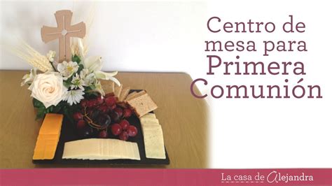 Centro de mesa para Primera Comunión con flores y fruta ...