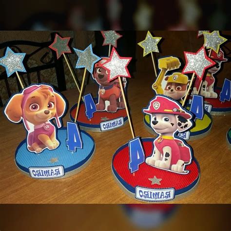 Centros de Mesa Patrulla Canina   Paw Patrol | Cumpleaños patrulla de ...