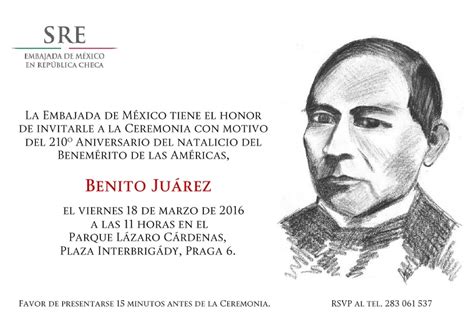 Ceremonia con motivo del 210o Aniversario del natalicio de Benito Juárez