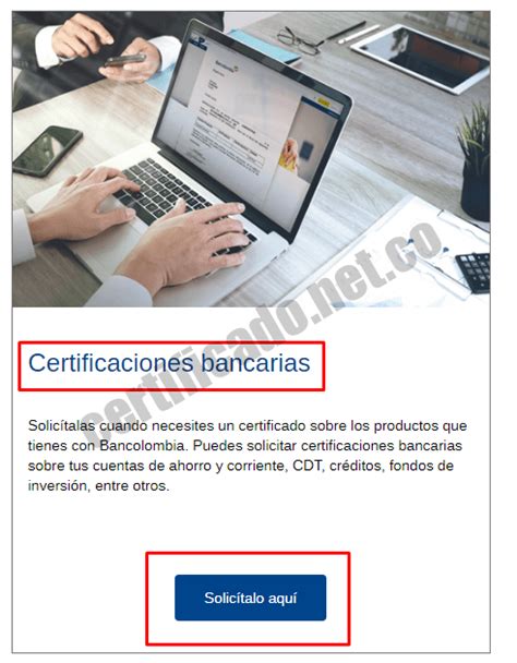 Certificado Bancolombia