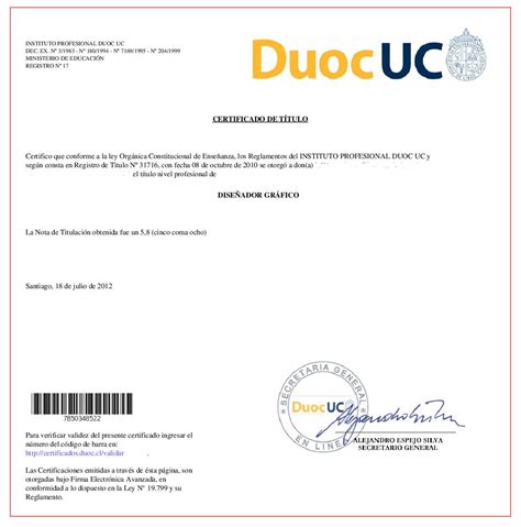 Certificado de título DUOC | [Descargar y Sacar en 2020]