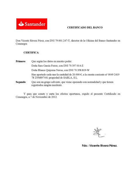 Certificado del banco by Sara García Ferrer   Issuu