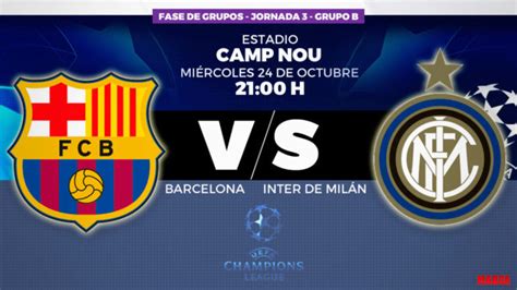 Champions 2018 19: FC Barcelona vs Inter de Milán: horario ...