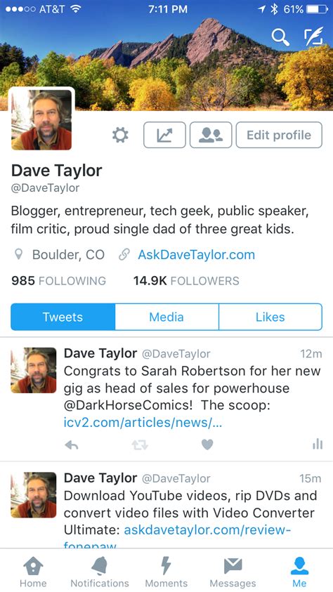 Change your Twitter Profile Photo from iPhone iOS?   Ask Dave Taylor