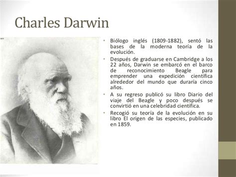 Charles darwin y su teoría de la evolución