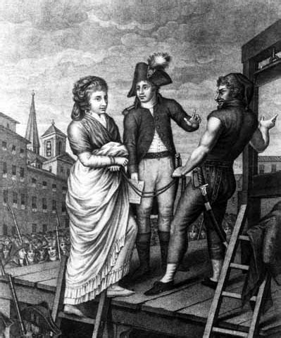 Charlotte Corday marches up the scaffold for her assassination of Jean ...