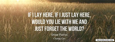 chasing cars by snow patrol   Song Lyrics Photo  34570591 ...