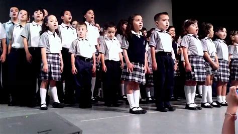 Chavita cantando el Himno del colegio Simón Bolivar   YouTube